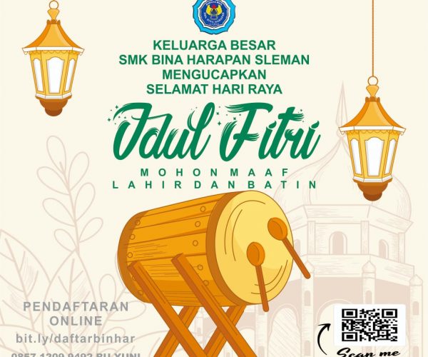 SMK Bina Harapan Gelar Syawalan Online dengan Warga Sekolah